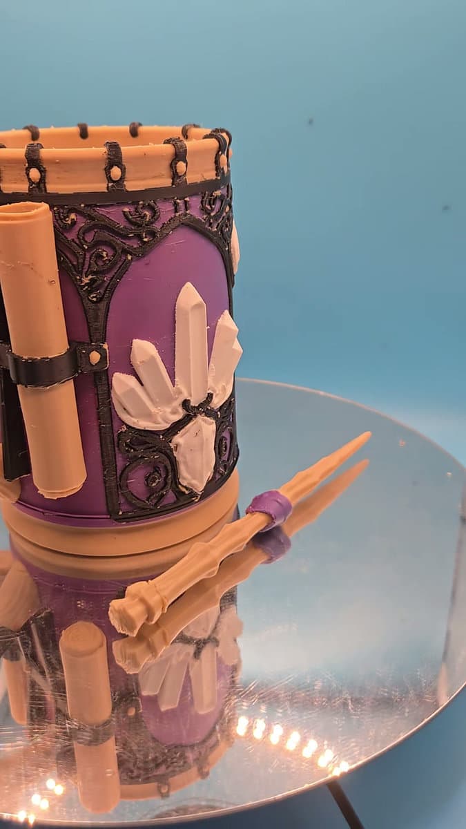 The Arcane Wizard Tankard & Wand Set 3D printable model