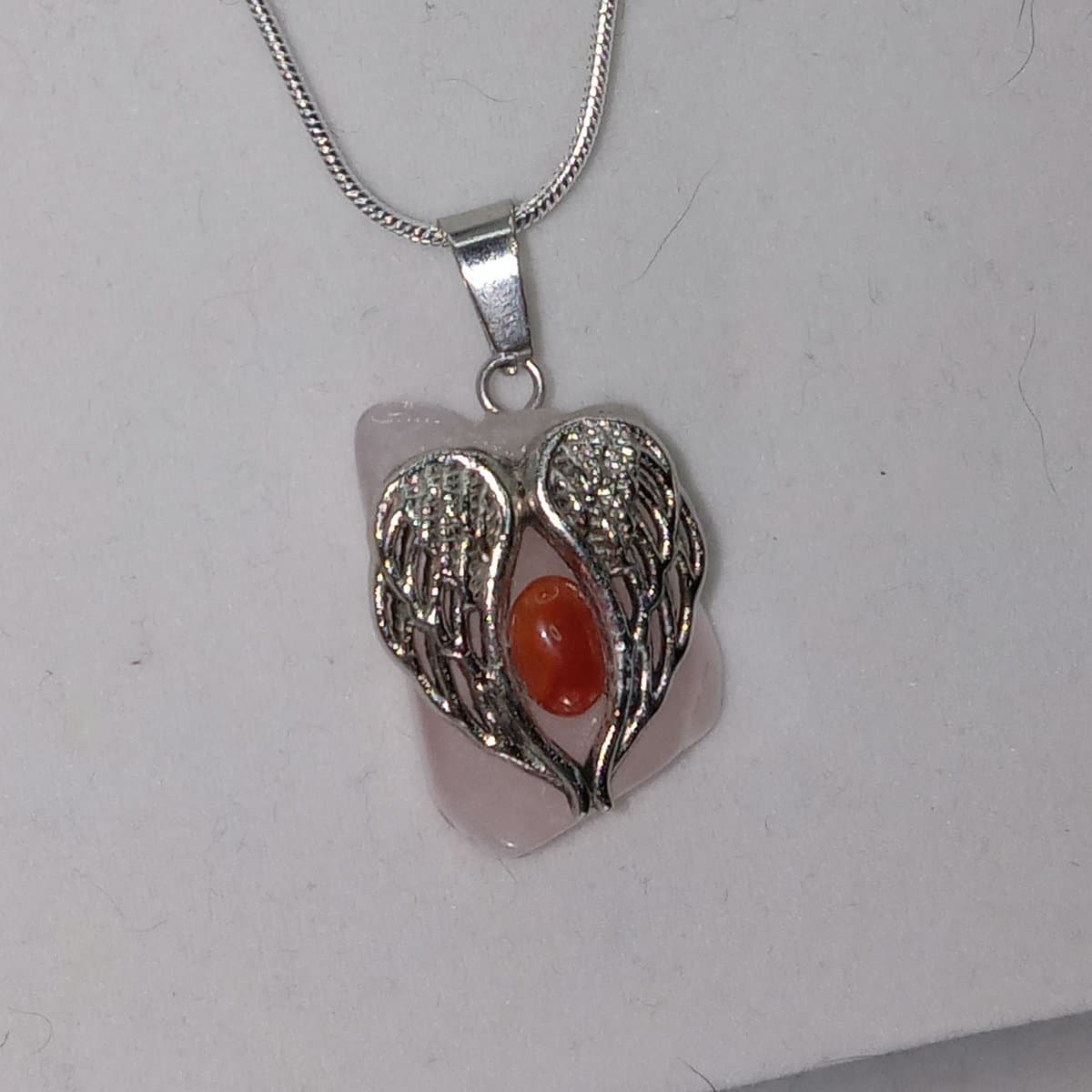 Angel Heart Necklace, handmade by Wicked Constructs