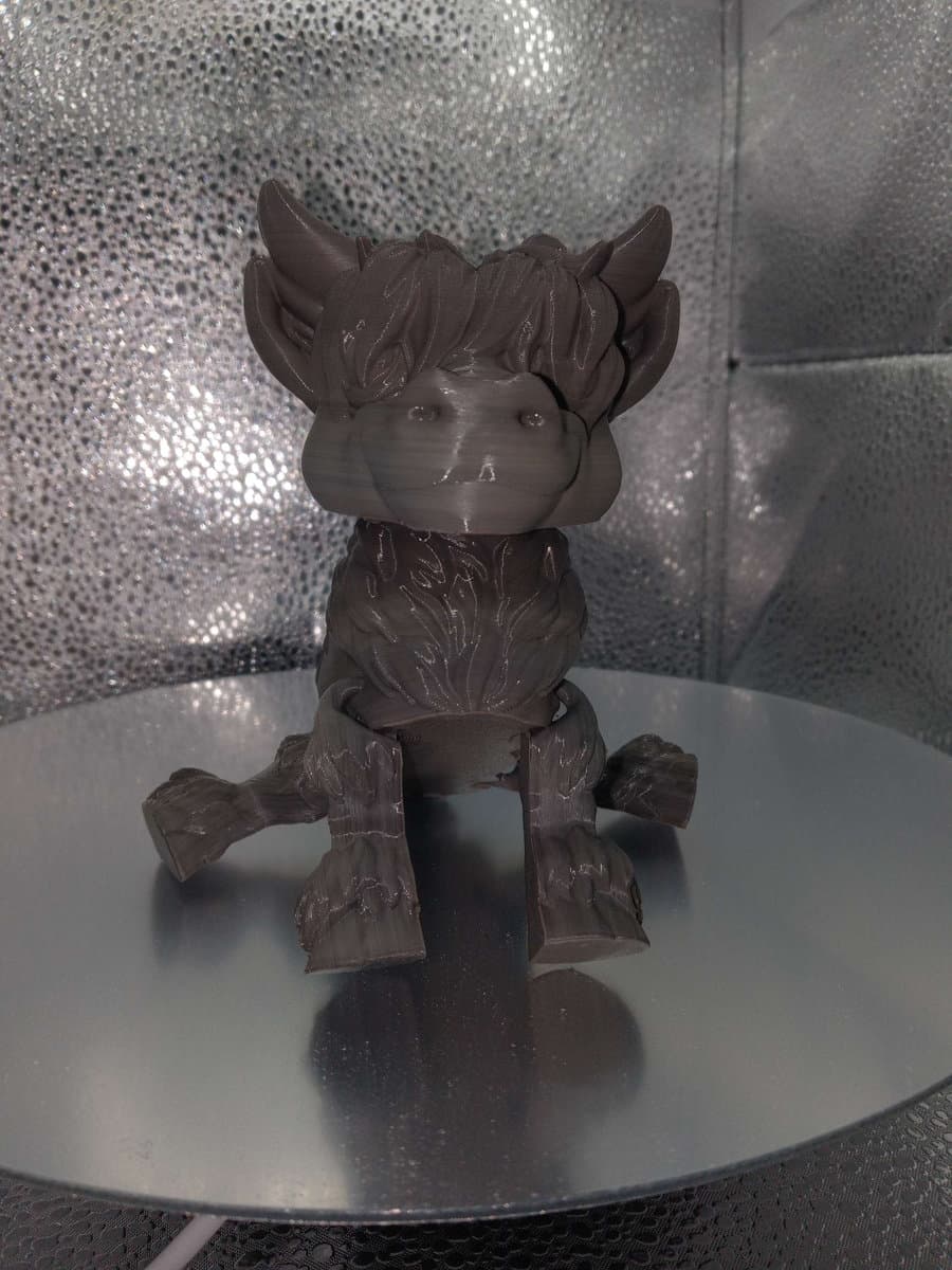 Highland Coo, handmade by Wicked Constructs