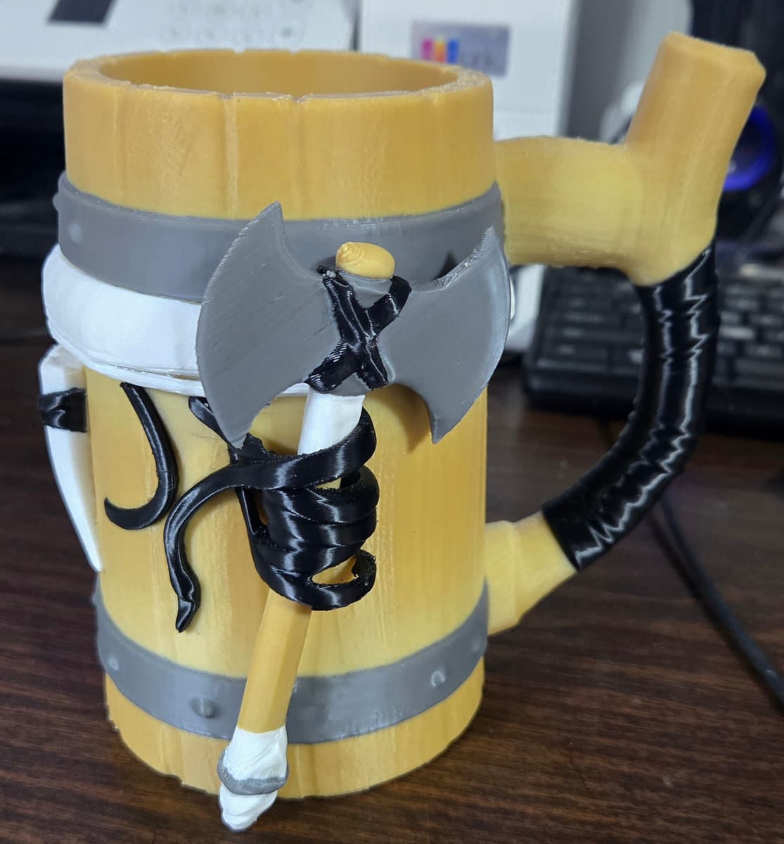 The Barbarian's Battle Tankard 3D printable model